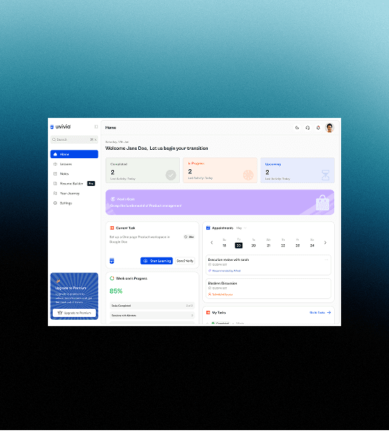 UVIVIO V2 (WEB APP): AI-POWERED LEARNING PLATFORM
