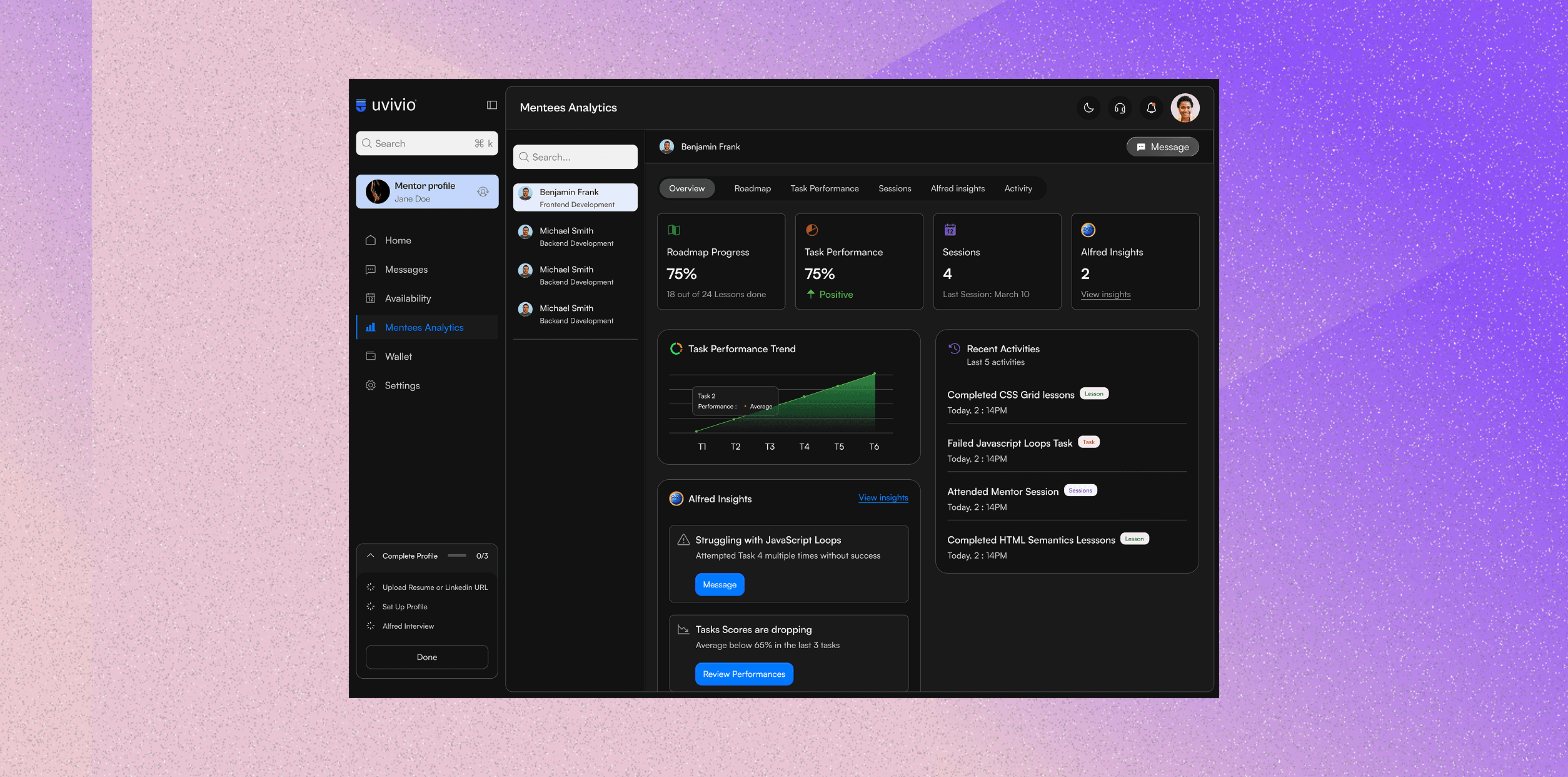 Healthcare operations dashboard
